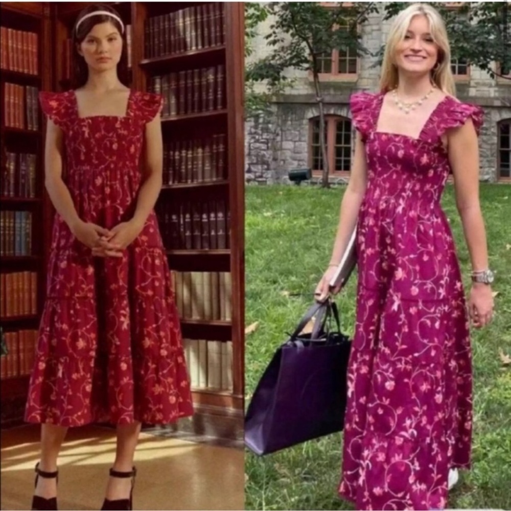 Hill House Pink Floral Dress